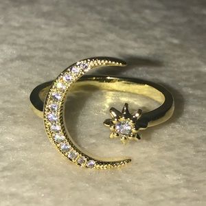 Beautiful Star & Moon Ring